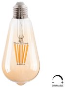 ΛΑΜΠΤΗΡΑΣ HM4188.02 LED FILAMENT 8W E27 DIMMABLE 3000K GOLD