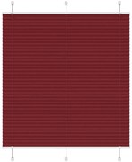 vidaXL Πλισέ περσίδα Μπορντό κόκκινο 120x150 cm Πλάτος υφάσματος