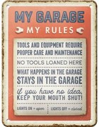 Μεταλλική πινακίδα My Garage, My Rules