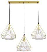 Φωτιστικό Οροφής Eiffel 61571 E27 68x25x130cm Gold GloboStar