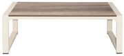 Τραπέζι Κήπου Calle/T 02-00-1485 121x69x40cm Teak-White