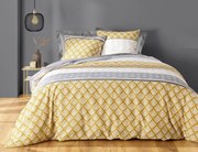 Σετ Υπέρδιπλη Παπλωματοθήκη & 2 Μαξιλαροθήκες Stria Douceur d'intérieur από πολυεστέρα και βαμβάκι 52TC, με διαστάσεις 220x240cm