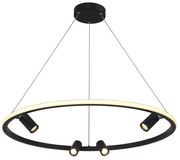 Φωτιστικό Οροφής LED Dimmable Zambelis 22013 Black Matt