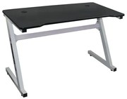 GAMING Γραφείο 120x60cm τ.Carbon Μέταλλο Βαφή Άσπρο