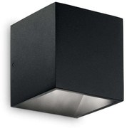 Φωτιστικό Τοίχου - Απλίκα Rubik 142302 10x10x10cm Led 730lm 8,5W 4000K Black Ideal Lux