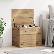 vidaXL Κουτί Αποθήκευσης με Καπάκι σε Στυλ Artisan Oak 60x42x46 εκ Επεξεργασμένο Ξύλο