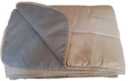 Κουβερλί 2 Όψεων Microfiber Υπέρδιπλο 220x240εκ. Λαχούρι 24home Grey-Beige