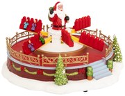 Χριστουγεννιάτικο Διακοσμητικό Με Led - Μουσική - Κίνηση (30x17x28.8) F-R Santa Carousel 208845