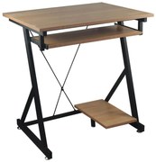 Γραφείο Η/Υ UNIT Sonoma/Μαύρο Μελαμίνη/Μέταλλο 70x55x75cm