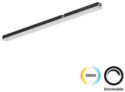 Φωτιστικό Μαγνητικής Ράγας LED 11W 3000K Μαύρο 4288300 Slim Magnetic Viokef  4288300 Μαύρο