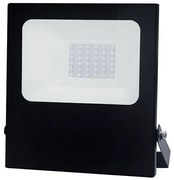 BLACK LED SMD FLOOD LUMINAIRE IP66 30W RGBW 230V ACA Q30RGBW