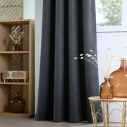 Θερμομονωτική Κουρτίνα Συσκότισης (140x260) Με Τρουκς S-F Harvard Polaire Charcoal R6C817003