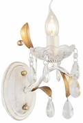 Απλίκα Τοίχου Aca Sardinia DL9341WWG White/Antique Gold