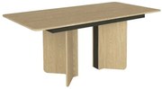 Τραπέζι Lava 0265910 180x90x76,8cm Rota Oak-Anthracite Μοριοσανίδα, Μελαμίνη