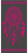 Πετσέτα Θαλάσσης Βελουτέ 72 Fuchsia  DimCol Θαλάσσης 90x170cm 100% Βαμβάκι