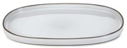 CARACTERE WHITE CUMULUS OVAL PLATE 35,5X21,8X2,5CM ΣΕΤ 4τμχ - Espiel