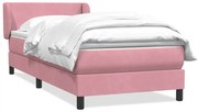 ΚΡΕΒΑΤΙ BOXSPRING ΜΕ ΣΤΡΩΜΑ ΡΟΖ 90X220 ΕΚ. ΒΕΛΟΥΔΙΝΟ 3317390