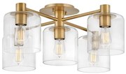 Πλαφονιέρα Φωτιστικό Οροφής 5xE27 Axel Quintiesse Elstead Lighting-QN-AXEL5-HB-Ορείχαλκος QN-AXEL5-HB