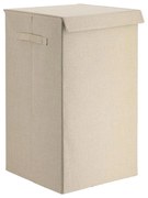 Καλάθι Απλύτων Με Καπάκι 06.8718104 35x35x60cm Ecru Ύφασμα