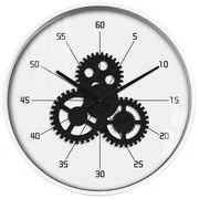 ZEIST 2 ΡΟΛΟΪ ΤΟΙΧΟΥ ΜΕΤΑΛΛΟ MDF ΛΕΥΚΟ ΜΑΥΡΟ D40xH6cm - 021954 - 021954