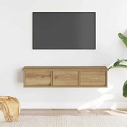 Ντουλάπι Τοίχου Αρτισιανή Δρυς 88x26x18,5 εκ Επεξεργασμένο Ξύλο - Καφέ