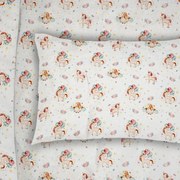 Μαξιλαροθήκη (50x70) Dimcol 209 Unicorn White-Salmon