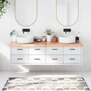 vidaXL Πάγκος Μπάνιου Αν. Καφέ 180x60x(2-6) εκ. Επεξεργ. Μασίφ Ξύλο