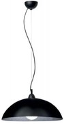Κρεμαστό Φωτιστικό Οροφής Plexiglass Ε27 Φ40 130-01/40 Arkolight-130-41-01/40-Μαύρο-Ασημί 130-41-01/40