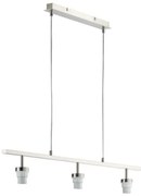 Σώμα Κρεμαστού Φωτιστικού με ράγα 3xE27 40 W m6 - LOFT 4 Fischer Honsel-13139-Νίκελ Ματ 13139