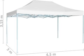 vidaXL Τέντα Εκδηλώσεων Λευκή 3 x 4,5 μ.