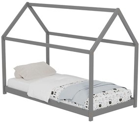 Κρεβάτι Παιδικό Pepe (Για Στρώμα 70x140cm) HM678.05 146x77x128cm Grey Single