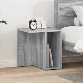 vidaXL End Table Γκρίζο Σονομα 37 x 32 x 40 εκ Επεξεργασμένο ξύλο