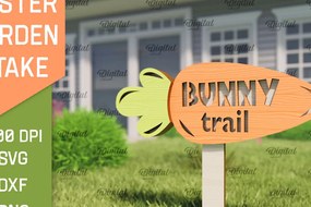 Σετ των 2 Intra απο ξύλο plywood Χρώμα wenge 3mm-4mm πάχος - Πασχαλινό πάσσαλο Κήπο με λέιζερ. Υπογράψτε Δίασταση 15x15 cm INTRAFABR-93086804