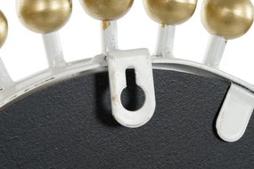 Τοίχο καθρέφτη Home ESPRIT Λευκό Χρυσό 80 x 2,5 x 80 cm