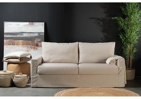 ITHAKI ΚΑΝΑΠΕΣ ΚΡΕΒΑΤΙ 3ΘΕΣΙΟΣ BEIGE 190x94xH90cm - 71-0116