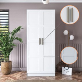 Ντουλάπα Λευκό BREMI 90x57.5x210