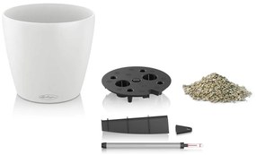 Βάζο Λουλουδιών Lechuza Λευκό πολυπροπυλένιο Στρόγγυλο