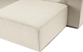 Γωνιακός Καναπές Εκρού FORA 190x297x66