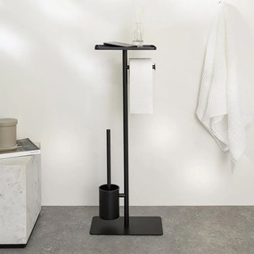 Brix black σταντ χαρτιού υγείας + πιγκάλ με ράφι Sealskin