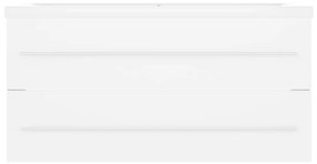 vidaXL Ντουλάπι Μπάνιου με Νιπτήρα Λευκό από Μοριοσανίδα