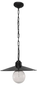 Φωτιστικό Οροφής Κρεμαστό LP-180K 1/L Chain 11-0161 Black Metal, Plastic