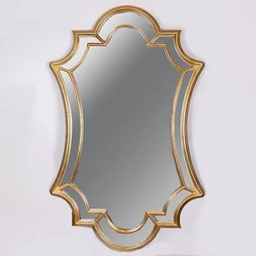Καθρέπτης Τοίχου 751-12017 90x146cm Gold Estheti Home Glass,Polyresin