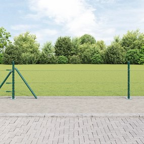 vidaXL Εξαγωνικός Φράχτης Πράσινος 0.4x50 m Χάλυβας