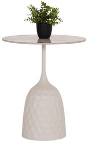 ΤΡΑΠΕΖΙ ΣΑΛΟΝΙΟΥ LONGSTEM HM18317.01 ΒΑΣΗ ΛΕΥΚΗ--SINTERED STONE CALACATA GOLD Φ50