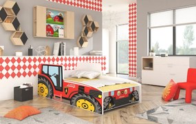 Κρεβάτι παιδικό Agrotruck-160 x 80-Kokkino