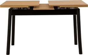 Τραπέζι Επεκτεινόμενο Μαύρο OLIVER 153x75x75