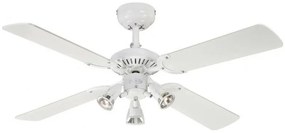 Ανεμιστήρας οροφής με φως 4 πτερύγια Princess Euro Westinghouse-7211240-Ασημί 7211240