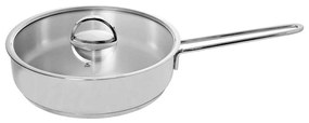 Τηγάνι Με Γυάλινο Καπάκι Superior 60.000.27 Φ26cm 3,7Lt Inox Cryspo Trio 26cm Stainless Steel
