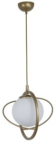 Φωτιστικό Οροφής Nepal 846STL1678 Φ25x70cm 1xE27 40W Gold Opviq