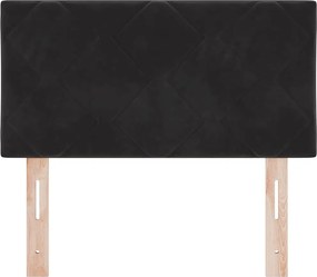 vidaXL Κεφαλάρι Μαύρο 80 cm Βελούδο